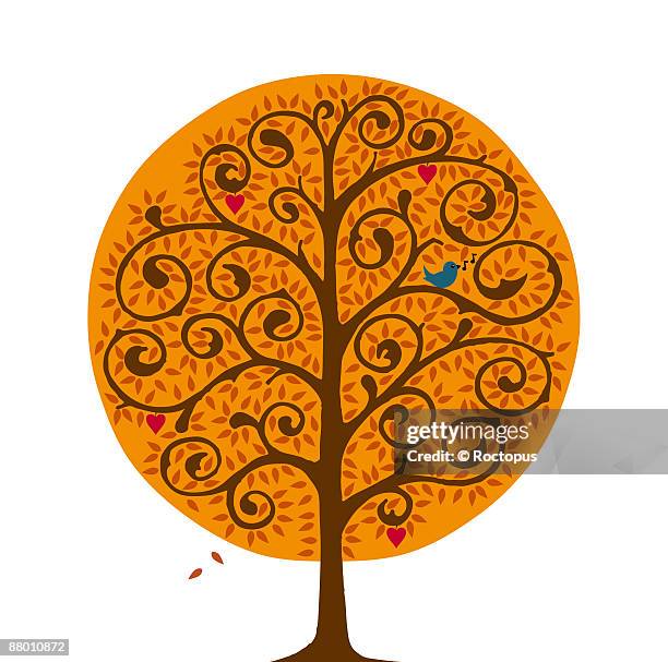Fall Heart Tree Frame 1,398 Autumn Tree Heart Stock Photos, High-Res Pictures, and Images ...