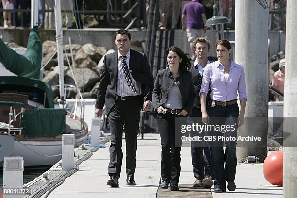 "Miss Red" -- The CBI team, including Rigsby , Lisbon , Jane and Van Pelt are called to the exclusive Harbor of Pelican Cove to investigate the...
