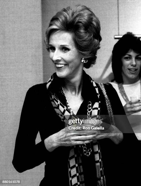 Babe Paley attends Bonwit Teller Fashion Show on September 8, 1976 at Bonwit Teller in New York City.