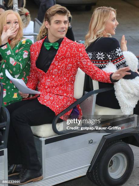 Garrett Clayton is seen arriving at 86th Annual Hollywood Christmas Parade on November 26, 2017 in Los Angeles, California.