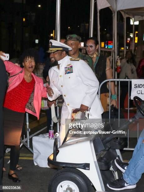 Victor Willis of music band 'Village People' is seen arriving at 86th Annual Hollywood Christmas Parade on November 26, 2017 in Los Angeles,...