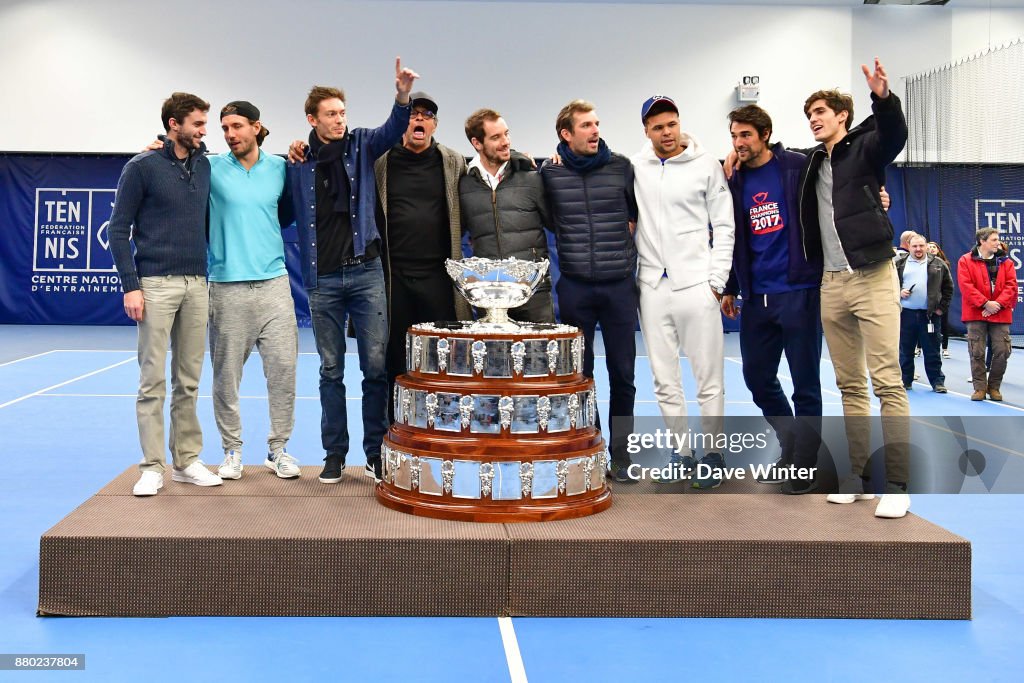 Tennis - France press conference - Winners of the Davis Cup 2017