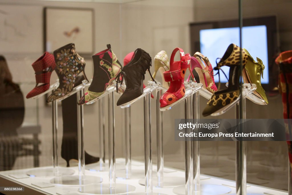 Manolo Blahnik's shoes during the exhibition 'Manolo Blahnik: El Arte