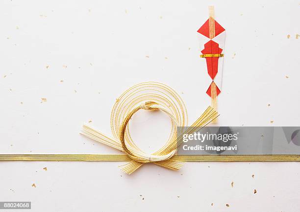 ceremonial paper cord - mizuhiki stock pictures, royalty-free photos & images