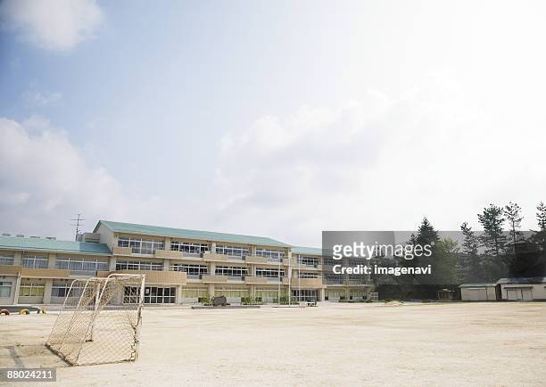 school building - school yard stock pictures, royalty-free photos & images