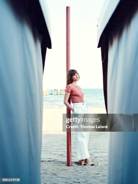 Actress Mathilde Warnier is photographed for Self Assignment on September, 2017 in Venice, Italy. .