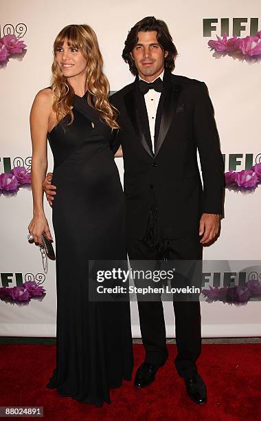 Model and polo player Ignacio "Nacho" Figueras and wife Delfina Figueras attends the FiFi Awards at The Armory on May 27, 2009 in New York City.