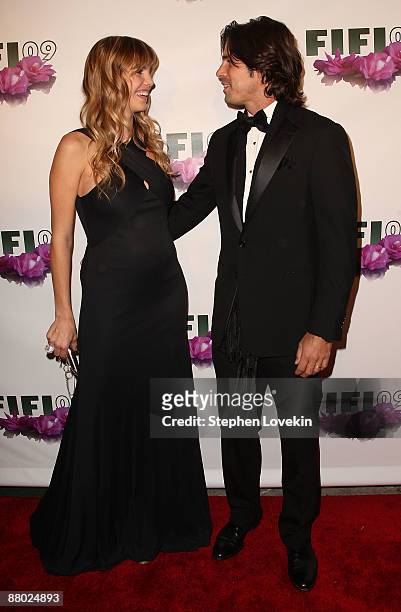 Model and polo player Ignacio "Nacho" Figueras and wife Delfina Figueras attends the FiFi Awards at The Armory on May 27, 2009 in New York City.