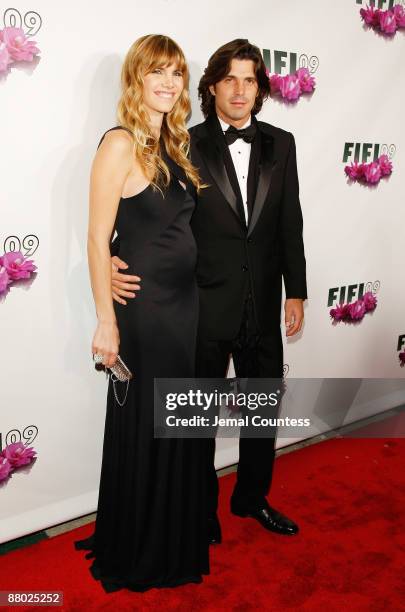 Polo player/model Ignacio "Nacho" Figueras and wife Delfina Figueras attend the 37th Annual Fifi Awards at The Armory on May 27, 2009 in New York...