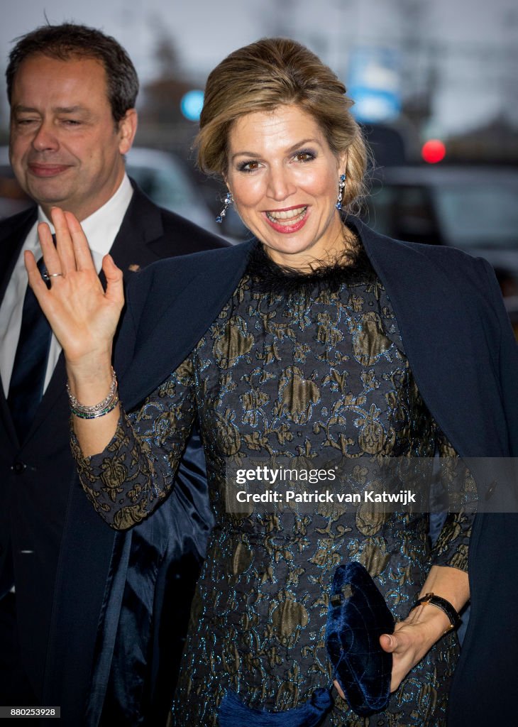 Queen Maxima Of The Netherlands Attend the Prince Bernhard Culture Foundation award In Amsterdam