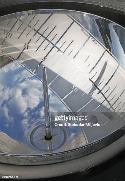 sundial clock - ancient sundials stock pictures, royalty-free photos & images