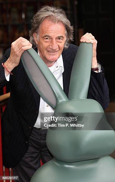 British fashion designer, Paul Smith unveils a five foot 'rabbit bin' whose ears light up whenever rubbish is deposited in it, as part of the Design...