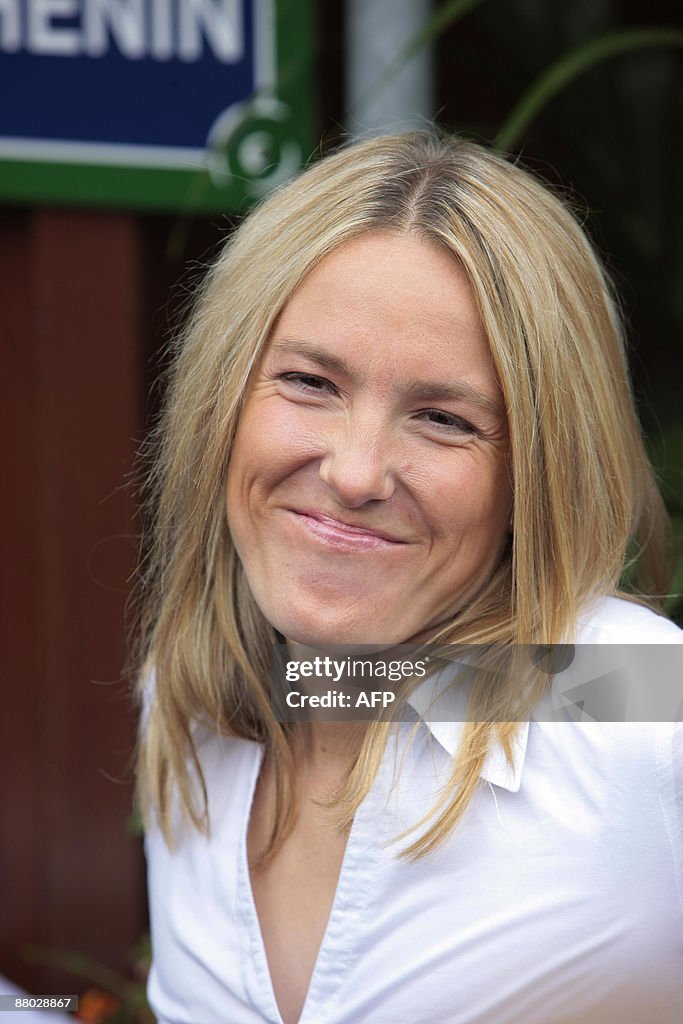 Belgian former tennis player Justine Hen