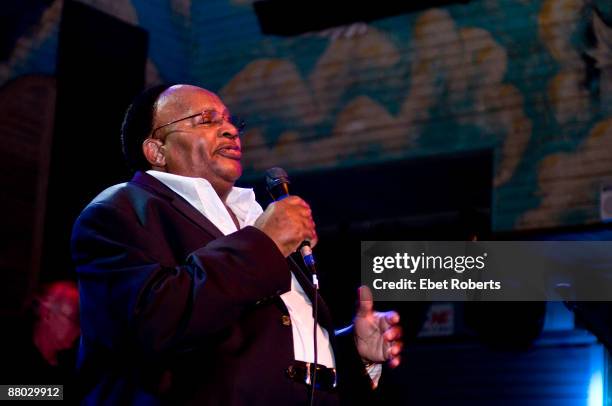 Howard Tate performs on stage as part of the Ponderosa Stomp at House of Blues on April 28, 2009 in New Orleans, U.S.A.