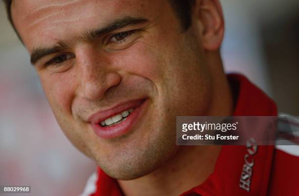 Jamie Roberts who has been selected for the British & Irish Lions Team in their first match of the 2009 British and Irish Lions tour against the...