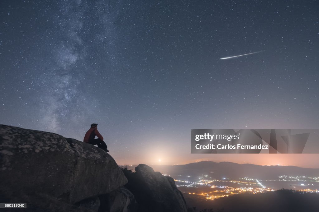 Watching a shooting star