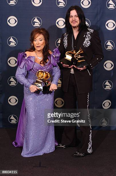 Loretta Lynn and Jack White, winners of Best Country Collaboration With Vocals for "Portland Oregon"