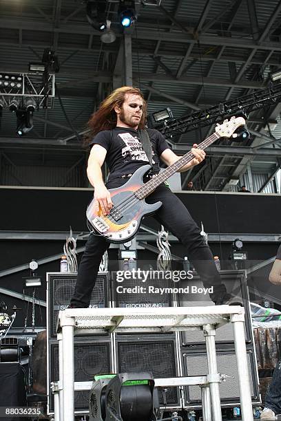 Guitarist Pat Seals of Flyleaf performs at Columbus Crew Stadium in Columbus, Ohio on MAY 16, 2009.