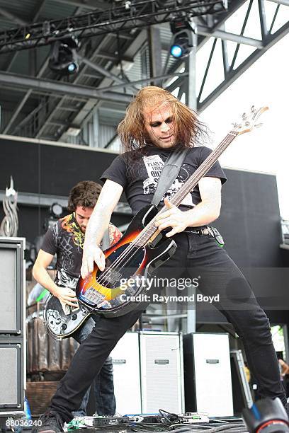 Guitarist Pat Seals of Flyleaf performs at Columbus Crew Stadium in Columbus, Ohio on MAY 16, 2009.