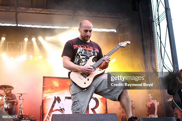 Guitarist Mike Martin of All That Remains performs at Columbus Crew Stadium in Columbus, Ohio on MAY 16, 2009.