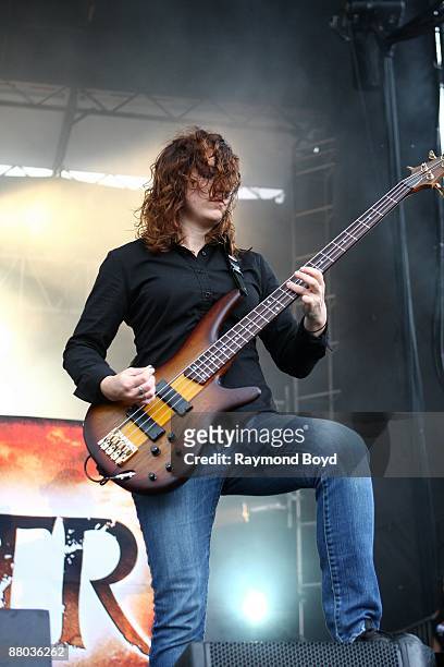 Guitarist Jeanne Sagan of All That Remains performs at Columbus Crew Stadium in Columbus, Ohio on MAY 16, 2009.
