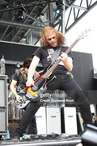 Guitarist Pat Seals of Flyleaf performs at Columbus Crew Stadium in Columbus, Ohio on MAY 16, 2009.
