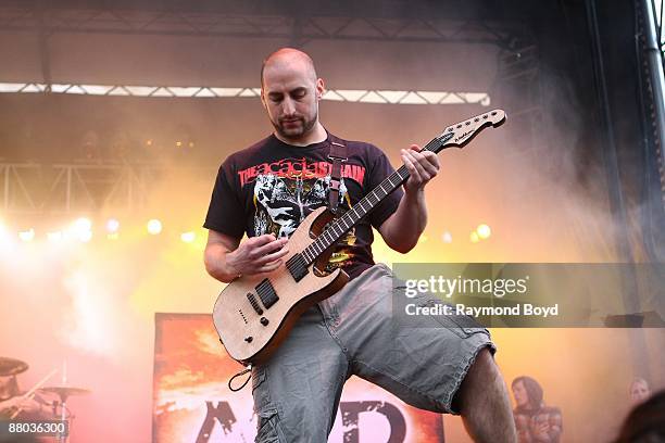 Guitarist Mike Martin of All That Remains performs at Columbus Crew Stadium in Columbus, Ohio on MAY 16, 2009.