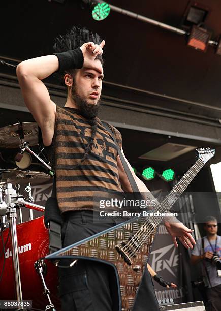 Wayne Static of Static-X performs during the 2009 Rock On The Range festival at Columbus Crew Stadium on May 16, 2009 in Columbus, Ohio.