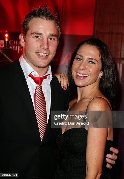Stuart Webb and Kate Ritchie attend the Chandon Supper Club after party at The Club in Kings Cross on May 21, 2009 in Sydney, Australia.