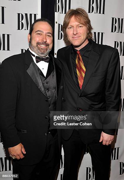 Composers Tree Adams and Tyler Bates attend BMI's 57th Annual Film And Television Awards held at The Beverly Wilshire Hotel on May 20, 2009 in...