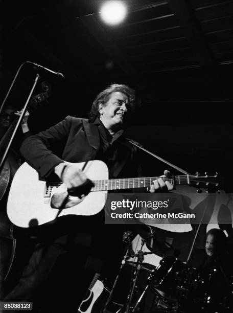 Johnny Cash performs at South by Southwest Music Festival in March 1994 in Austin, TX.