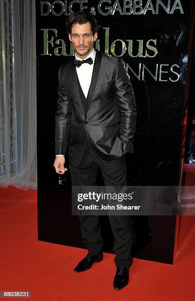 David Gandy attends the Dolce and Gabbana Party at Le Baoly, Port Canto during the 62nd Annual Cannes Film Festival on May 22, 2009 in Cannes, France.