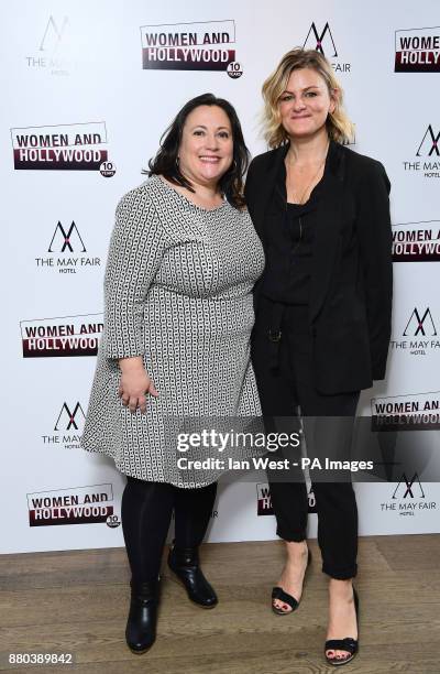 Melissa Silverstein and Zelda Perkins attending the Women and Hollywood 10th Anniversary Awards Celebration in London held at The May Fair Hotel,...