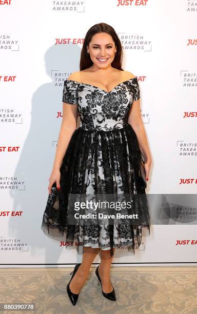 Kelly Brook attends the British Takeaways Awards, in association with Just Eat at The Savoy Hotel on November 27, 2017 in London, England. The awards...