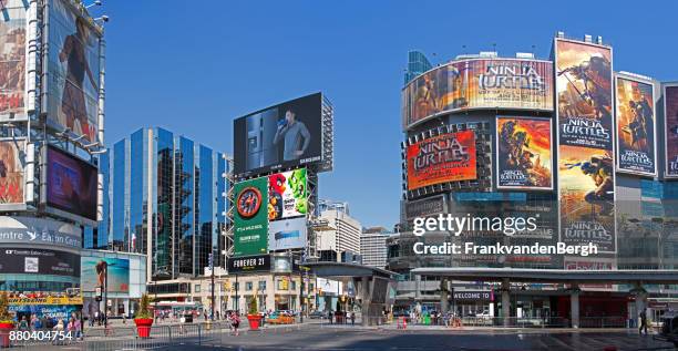 トロントでヤング ダンダス スクエア - yonge street ストックフォトと画像