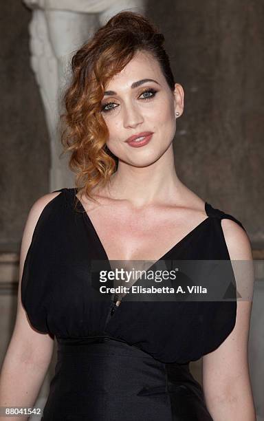 Actress Chiara Francini attends 2009 Nastri D'Argento Nominations Dinner Party at Villa Medici on May 28, 2009 in Rome, Italy.