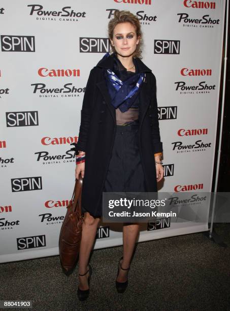 Abigail Lorick arrives at 'Girl Talk' presented by SPIN & Canon at the Hiro Ballroom at The Maritime Hotel on May 28, 2009 in New York City.