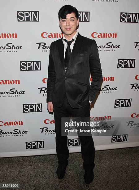 Malan Breton arrives at 'Girl Talk' presented by SPIN & Canon at the Hiro Ballroom at The Maritime Hotel on May 28, 2009 in New York City.