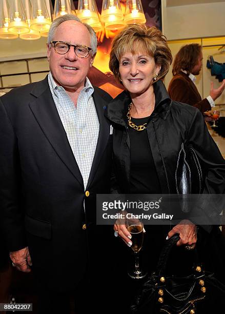 Jim and Ina Tuschman attend an Evening of Shopping to Benefit Worldwide Orphans Foundation at La Perla on May 28, 2009 in Los Angeles, California.