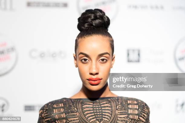 Azmarie Livingston attends the American Influencer Award at The Novo by Microsoft on November 18, 2017 in Los Angeles, California.