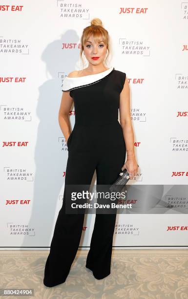 Helen George attends the British Takeaways Awards, in association with Just Eat at The Savoy Hotel on November 27, 2017 in London, England. The...