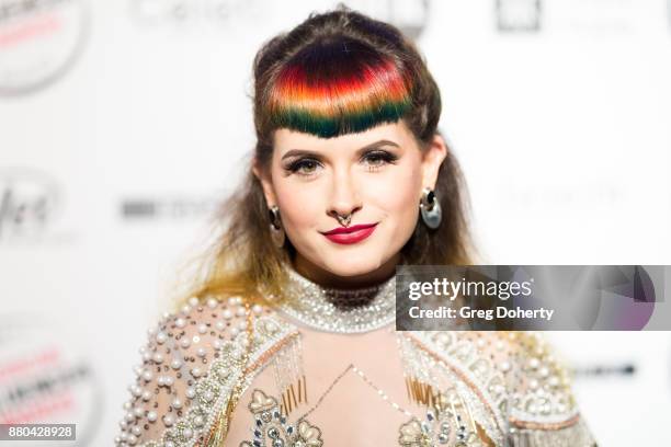 Caitlin Ford attends the American Influencer Award at The Novo by Microsoft on November 18, 2017 in Los Angeles, California.