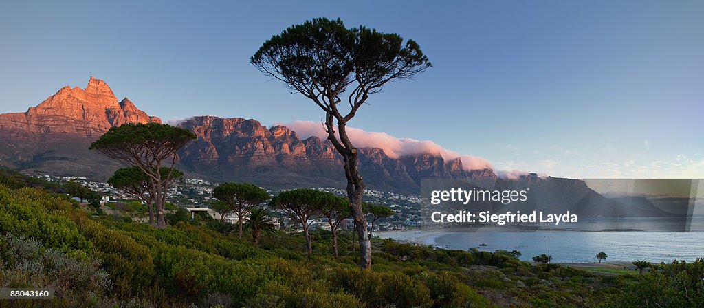 Camps Bay and Twelve Apostles at sunset