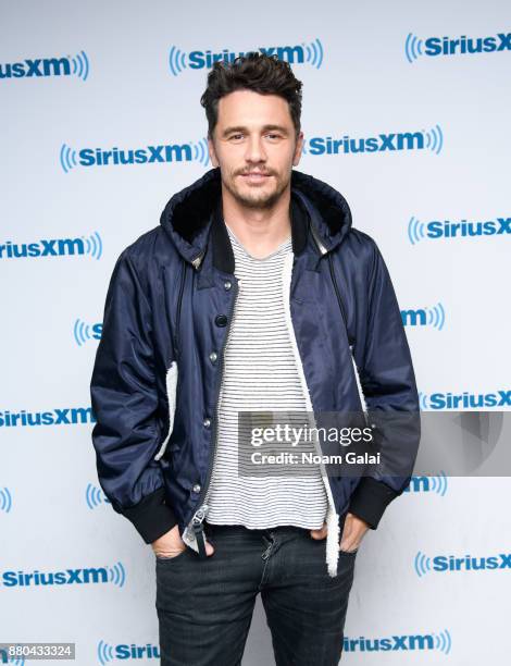 Actor James Franco visits the SiriusXM Studios on November 27, 2017 in New York City.