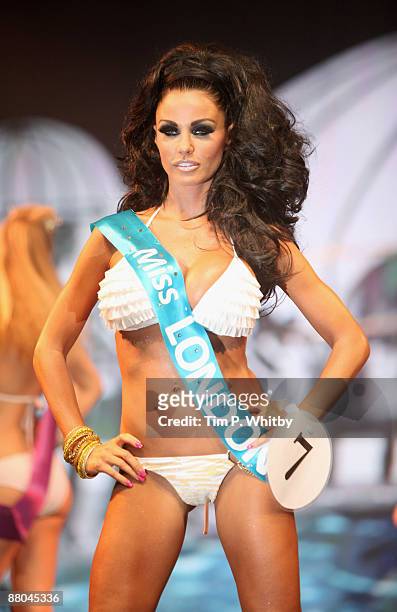 Katie Price takes part in the UK Beauty Awards fashion show as part of Clothes Show Live at ExCel on May 29, 2009 in London, England.