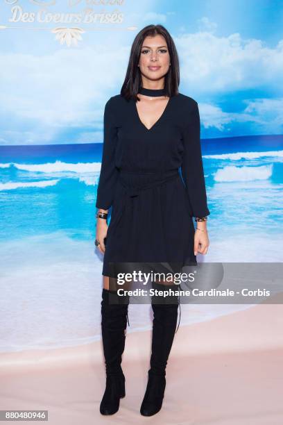 Maeva Martinez attends the "La Villa Des Coeurs Brises" : Photocall at TF1 on November 27, 2017 in Boulogne-Billancourt, France.