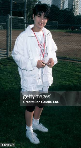 Actress Nancy McKeon attending Third Annual Revlon Walk for Women's Cancer on May 11, 1996 at the Cheviot Hills Park in Century City, California.