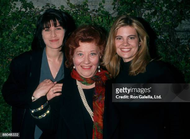 Actresses Nancy McKeon, Charlotte Raye and Lisa Whechel attending the opening of "Joy Ride-The True Story of Grandma Moses" on May 11, 1994 at the...