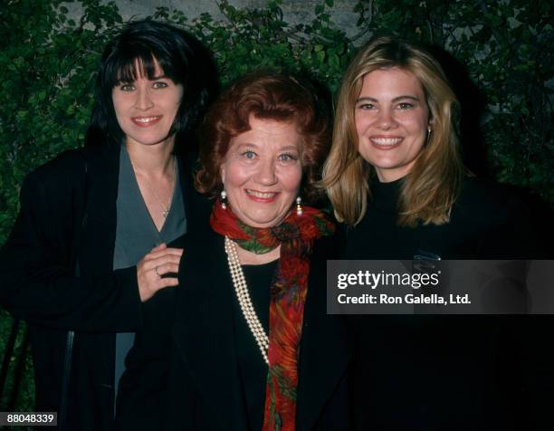 Actresses Nancy McKeon, Charlotte Raye and Lisa Whechel attending the opening of "Joy Ride-The True Story of Grandma Moses" on May 11, 1994 at the...