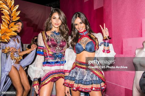 At the Mercedes-Benz Arena, Broadcasting TUESDAY, NOV. 28, ON CBS. Pictured: Bruna Lirio, and Gizele Oliveira.